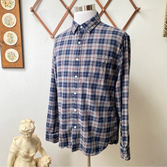 J Crew Flannel Plaid Slim Fit Button Up Shirt - Picture 9 of 14